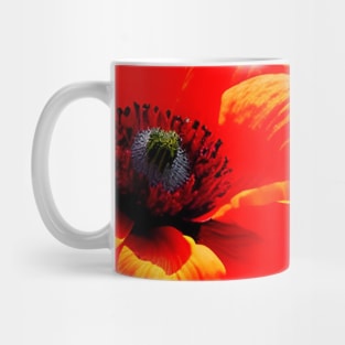 Close Up in a Field of Red Poppies (MD23Mrl008) Mug